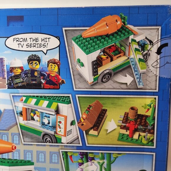 LEGO City Farmers Market Van 60345 Building Set Food Truck Farm Van Vegetables R - Picture 11 of 14